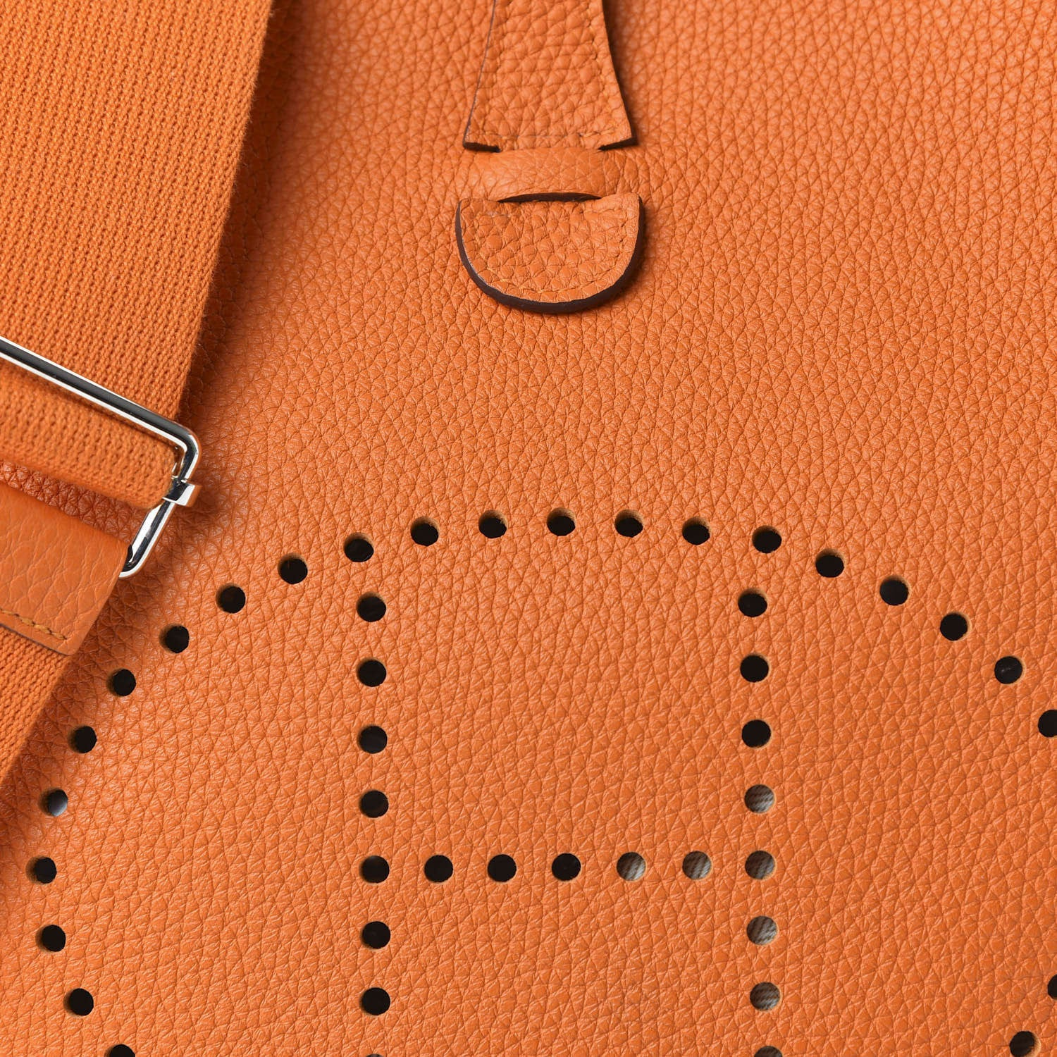 Hermes Togo Evelyne III PM Orange 8 of 9