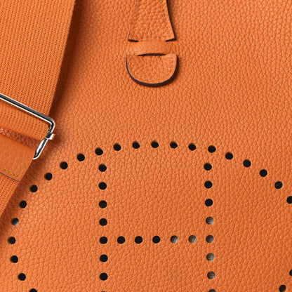 Hermes Togo Evelyne III PM Orange 8 of 9
