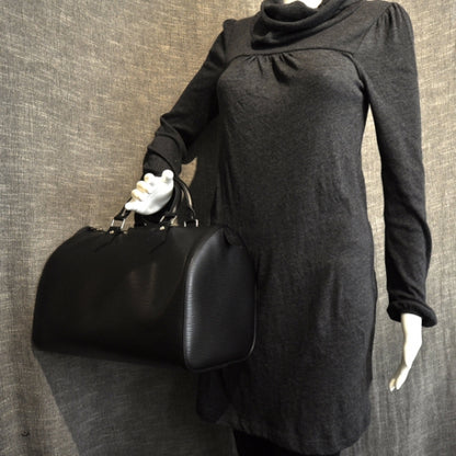 Louis Vuitton Epi Speedy 30 Black 2 of 8