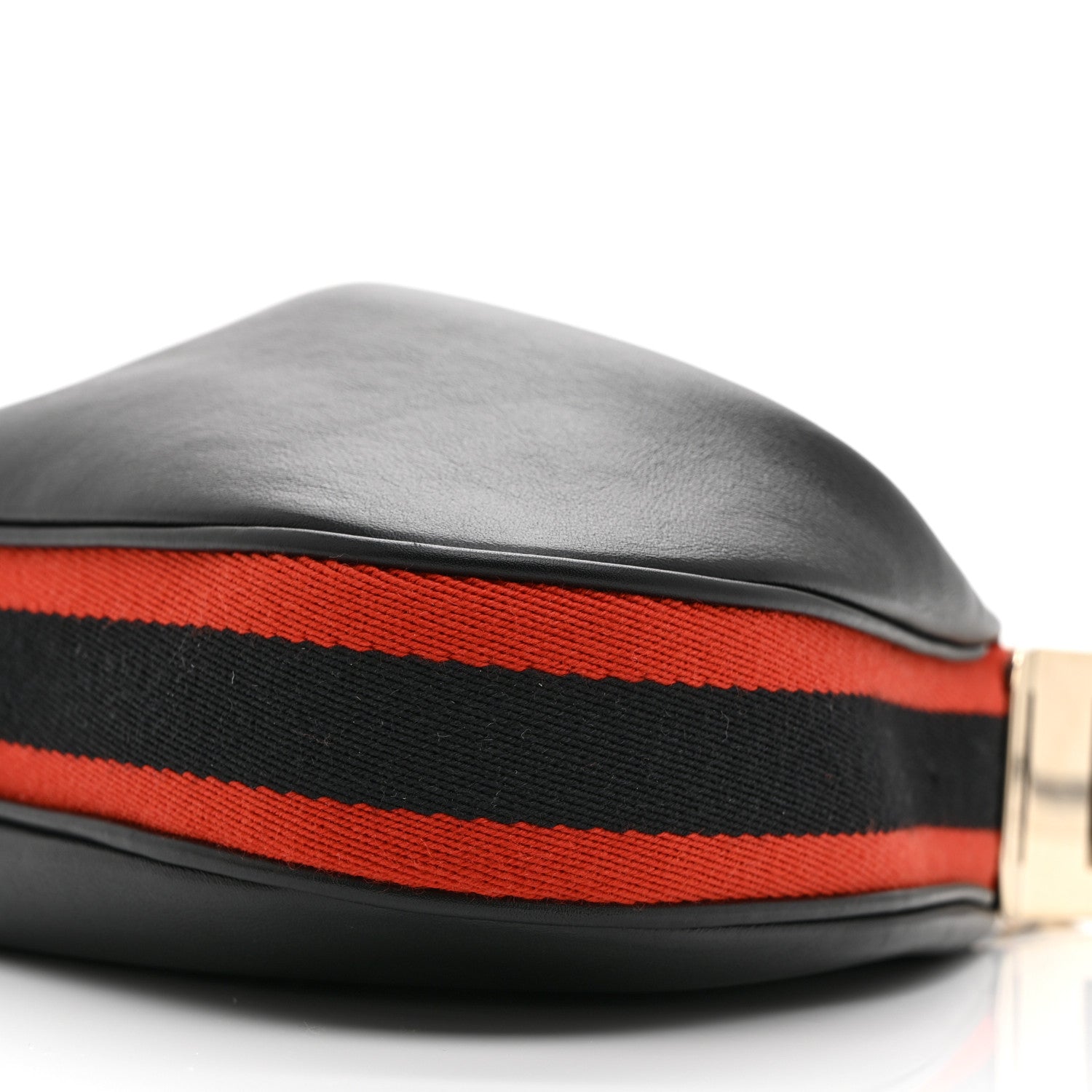 Gucci Aria Calfskin Web Small Attache Shoulder Bag Black Black 11 of 11