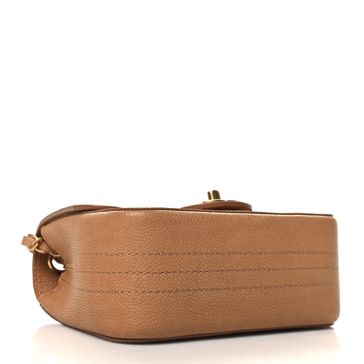 Chanel Grained Calfskin Mini Square Classic Pure Flap Brown 4 of 11