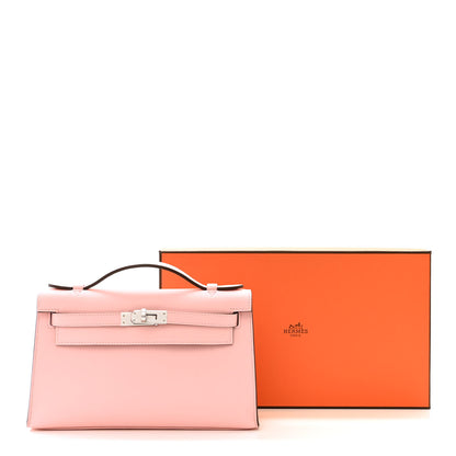 Hermes Swift Kelly Pochette Clutch Rose Sakura 11 of 11