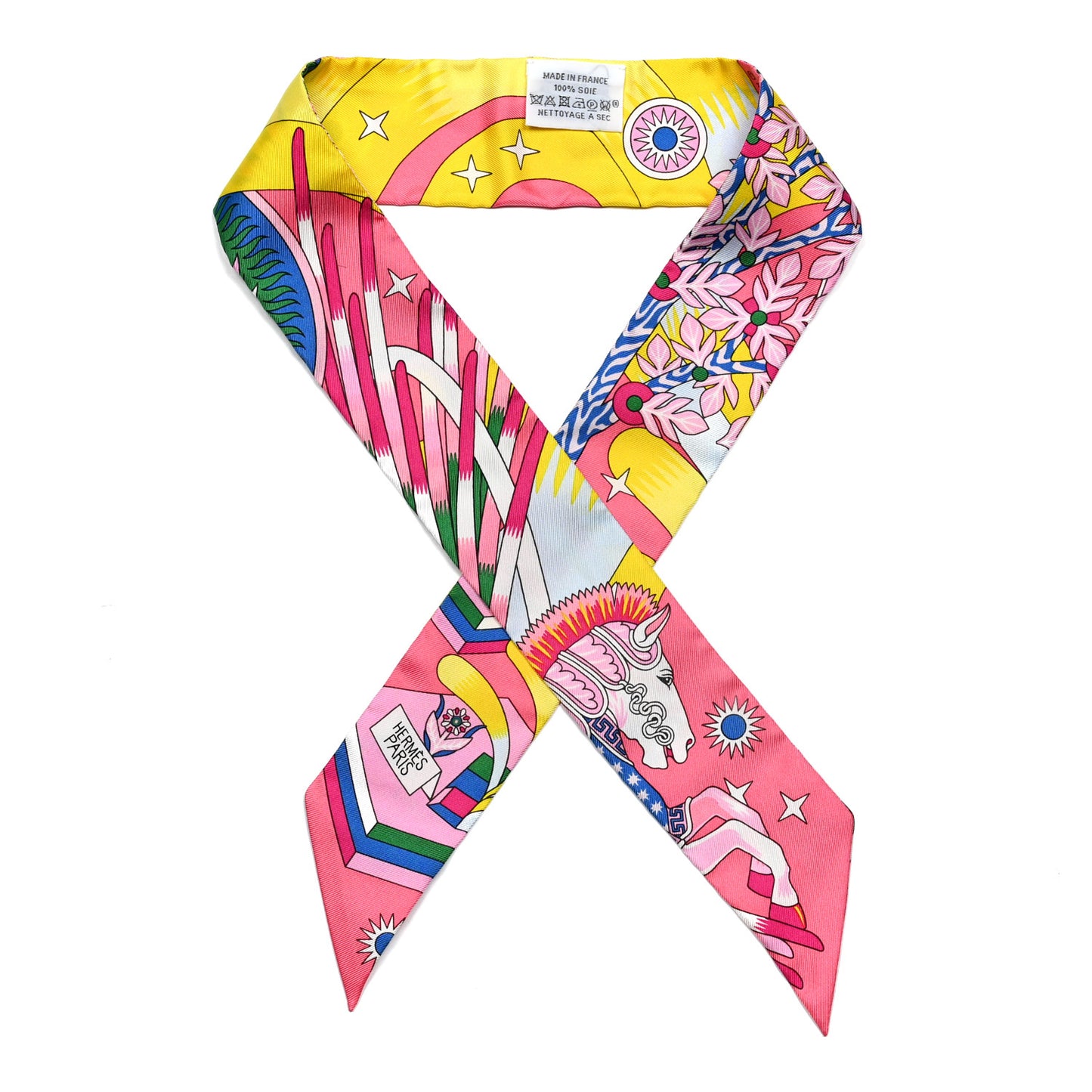 Silk La Source de Pegase Twilly Rose Vif Jaune Vif