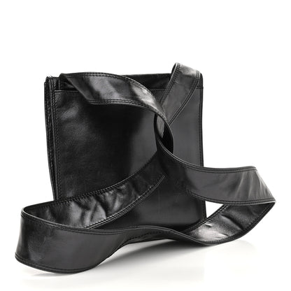 Chanel Lambskin Logo Messenger Black 3 of 10