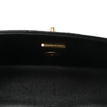 Chanel Lambskin Quilted Metal Mini Top Handle Rectangular Flap Black 4 of 9