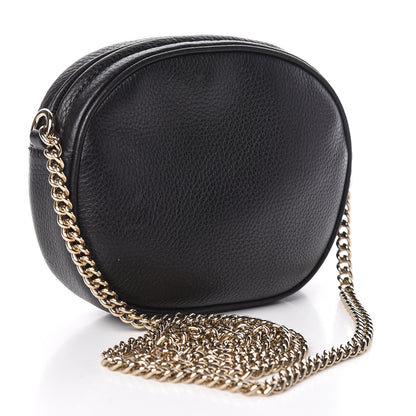 Gucci Pebbled Calfskin Mini Soho Chain Bag Black 3 of 9