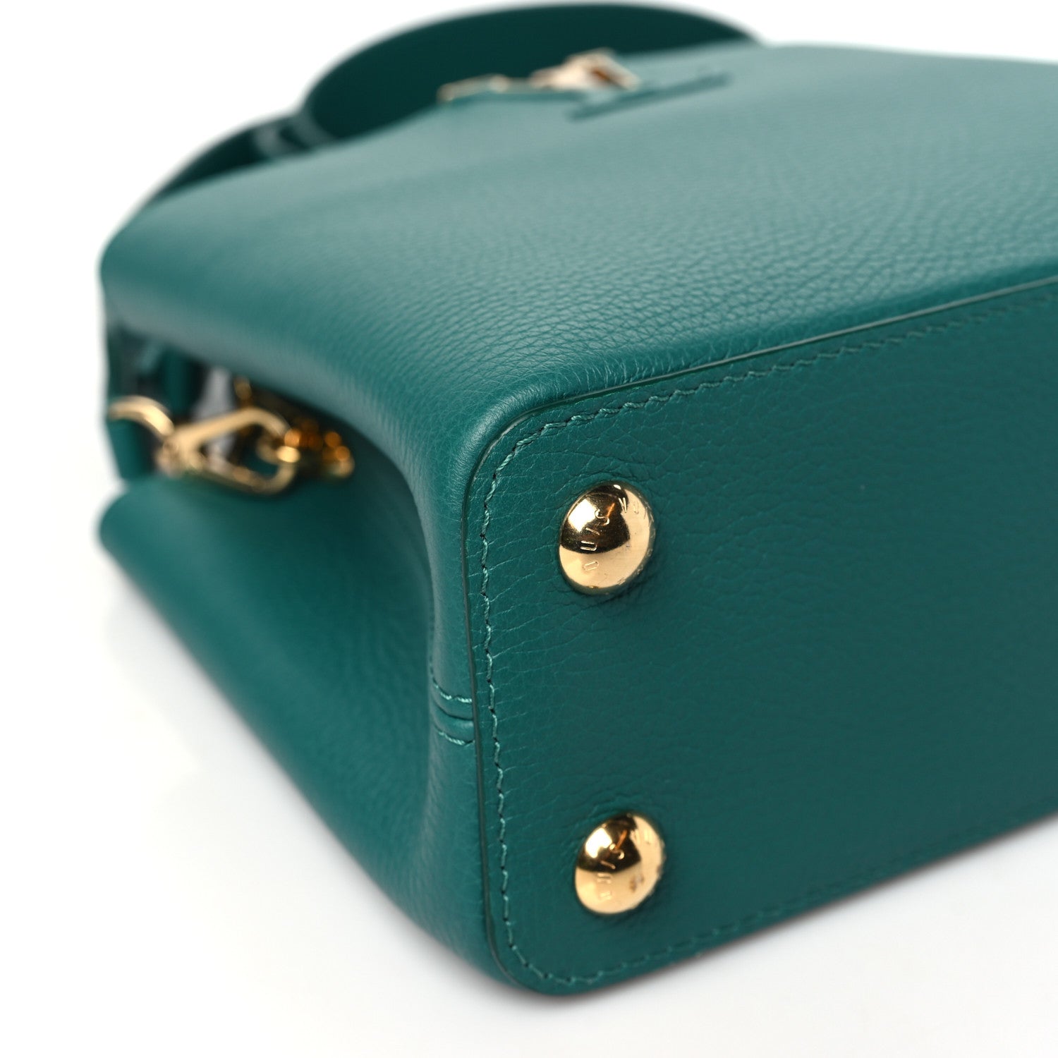 Louis Vuitton Taurillon Capucines BB Emerald 8 of 9