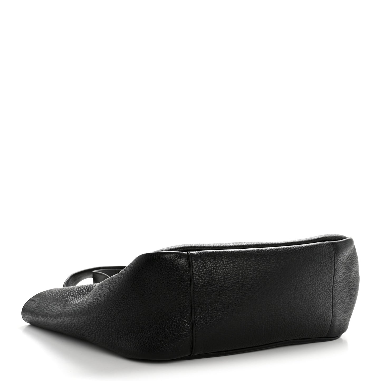 Grained Deerskin Bea Tote Black