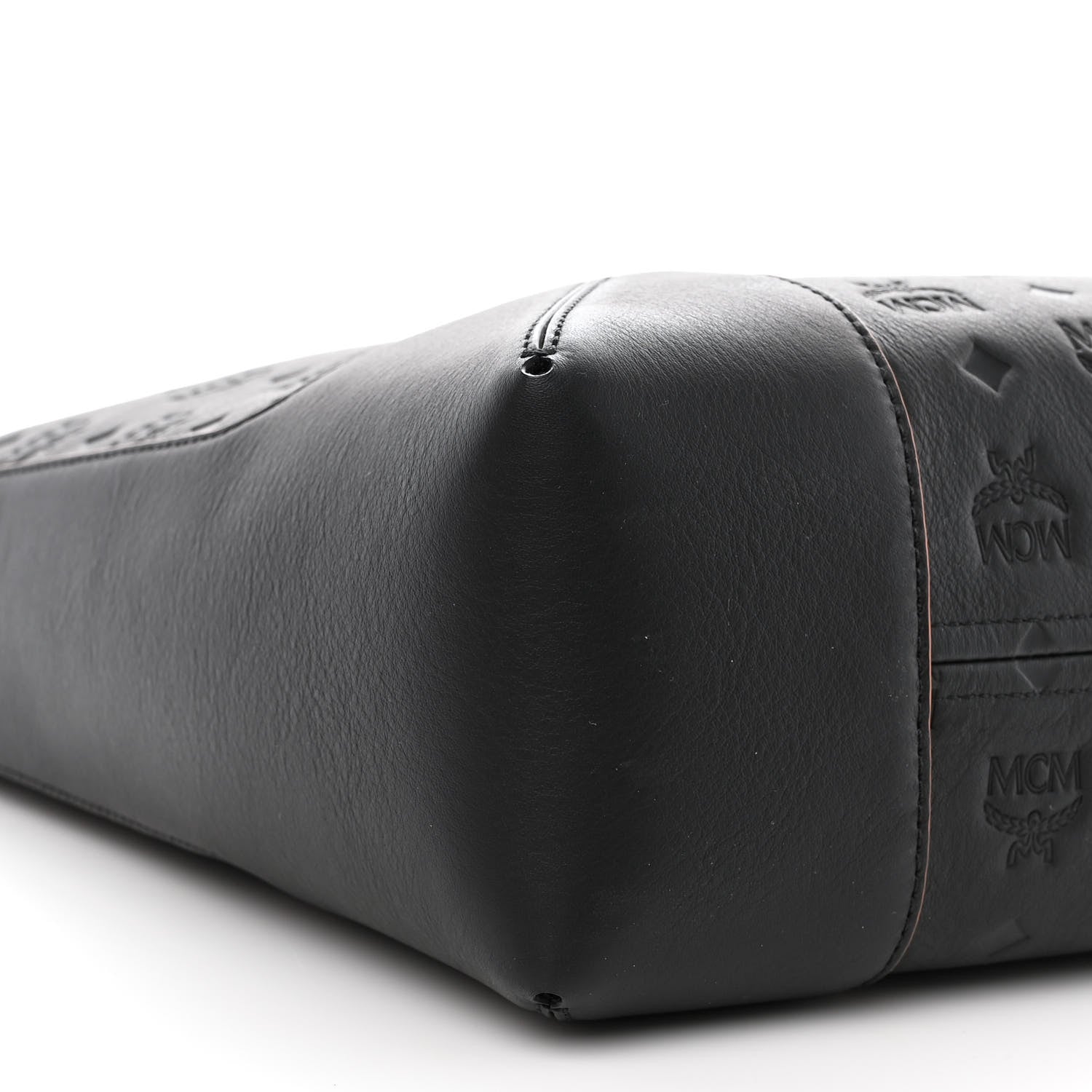 MCM Calfskin Ottomar Monogram Large Klara Hobo Black 8 of 9
