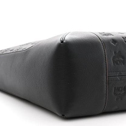 MCM Calfskin Ottomar Monogram Large Klara Hobo Black 8 of 9