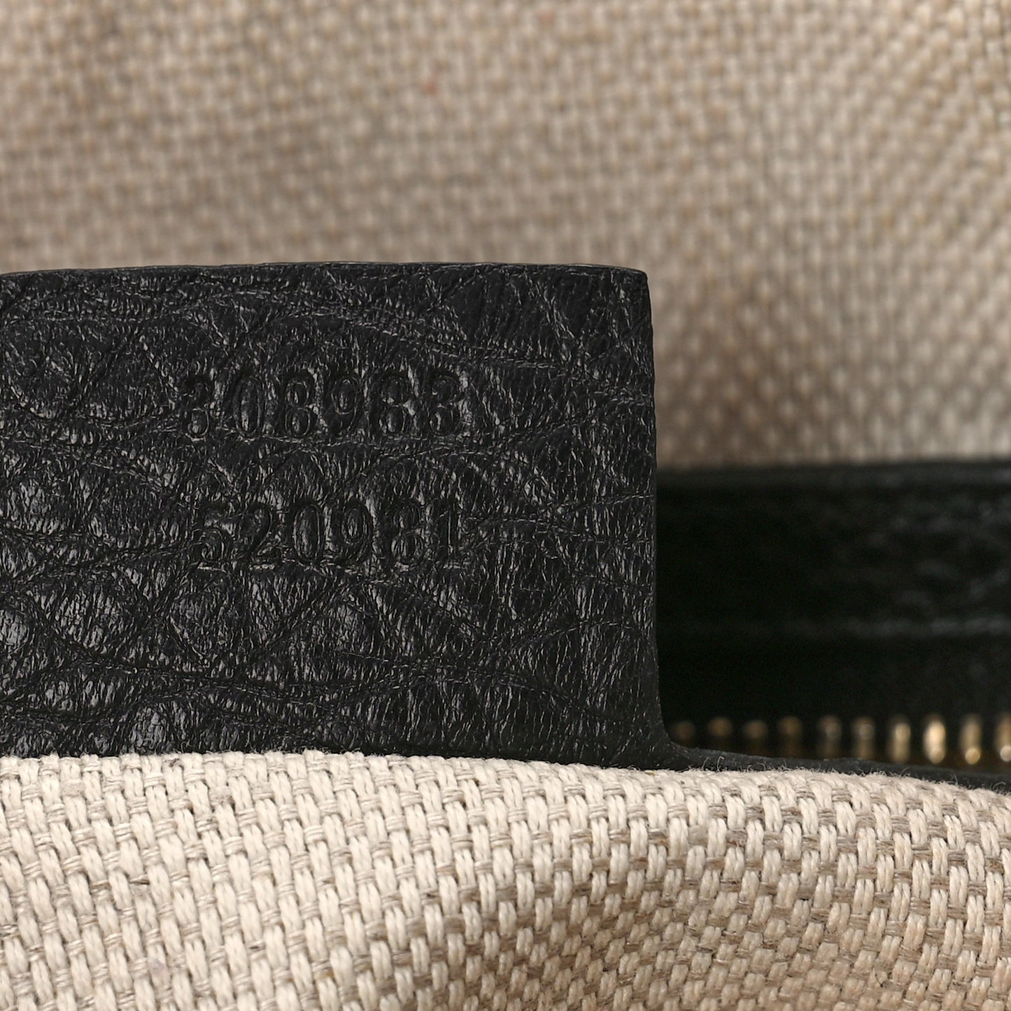 Pebbled Calfskin Small Soho Bowler Black