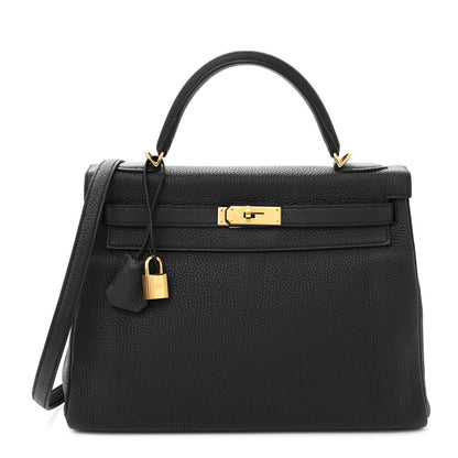 Hermes Togo Kelly Retourne 32 Black 1 of 15