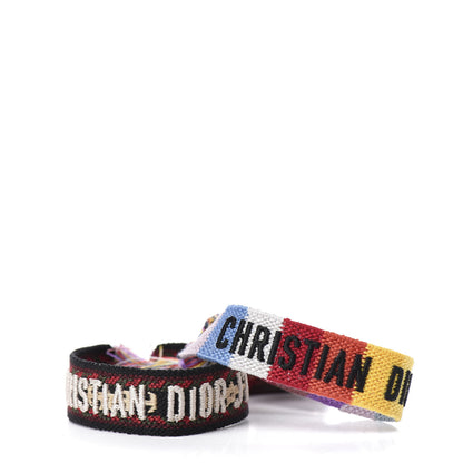 Christian Dior Woven Cotton J'Adior Friendship Bracelet Set Multicolor 1 of 8