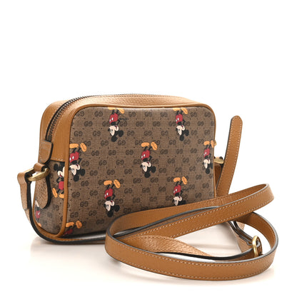 Gucci X DISNEY Mini Vintage GG Supreme Monogram Mickey Mouse Shoulder Bag Beige Vintage Sun Oil 3 of 10