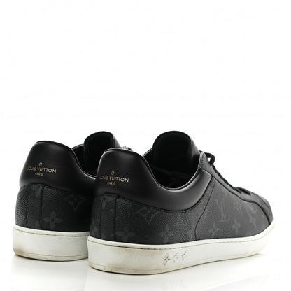 Louis Vuitton Calfskin Monogram Eclipse Luxembourg Sneakers 12 Black 4 of 8