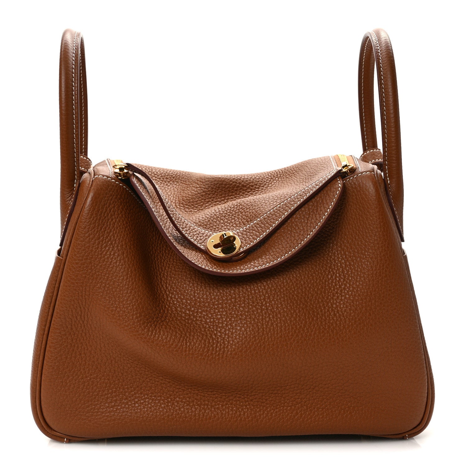 Hermes Taurillon Clemence Lindy 30 Gold 1 of 8