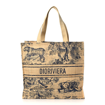 Christian Dior Straw Dioriviera Tote Beige 1 of 8