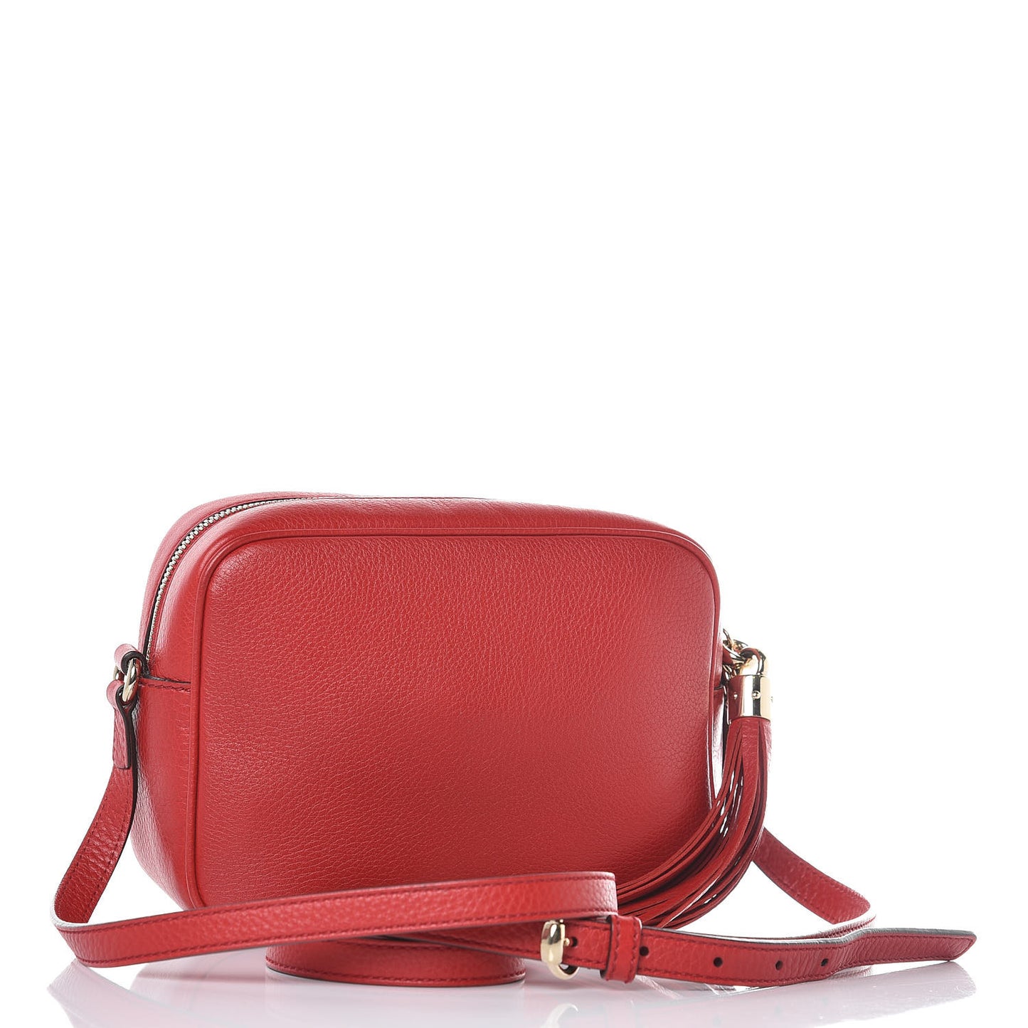 Pebbled Calfskin Small Soho Disco Bag Tabasco Red