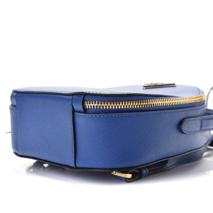 Prada Saffiano Lux Mini Odette Backpack Bleuette 4 of 6