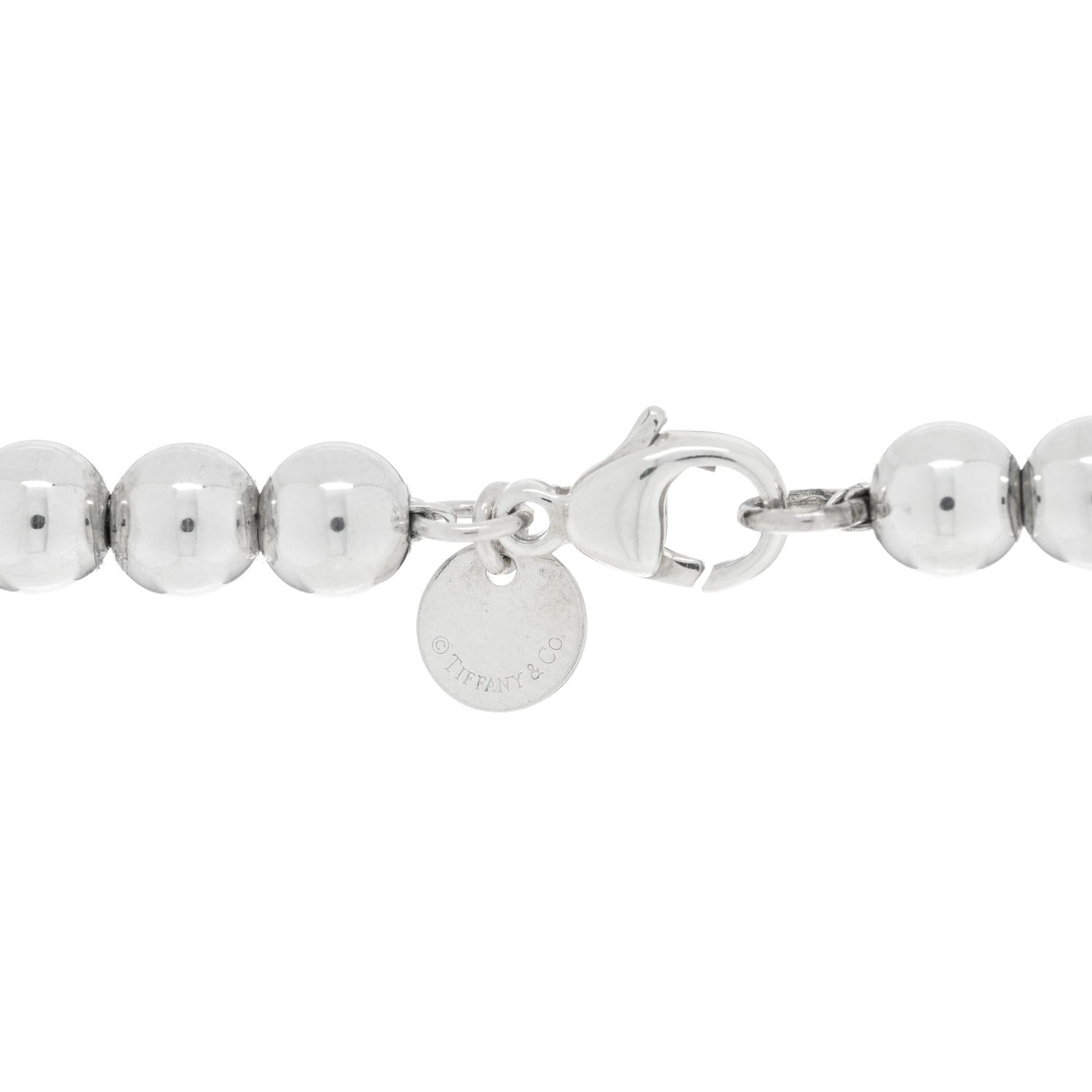 Tiffany Sterling Silver HardWear Graduated Ball Necklace 4 of 5