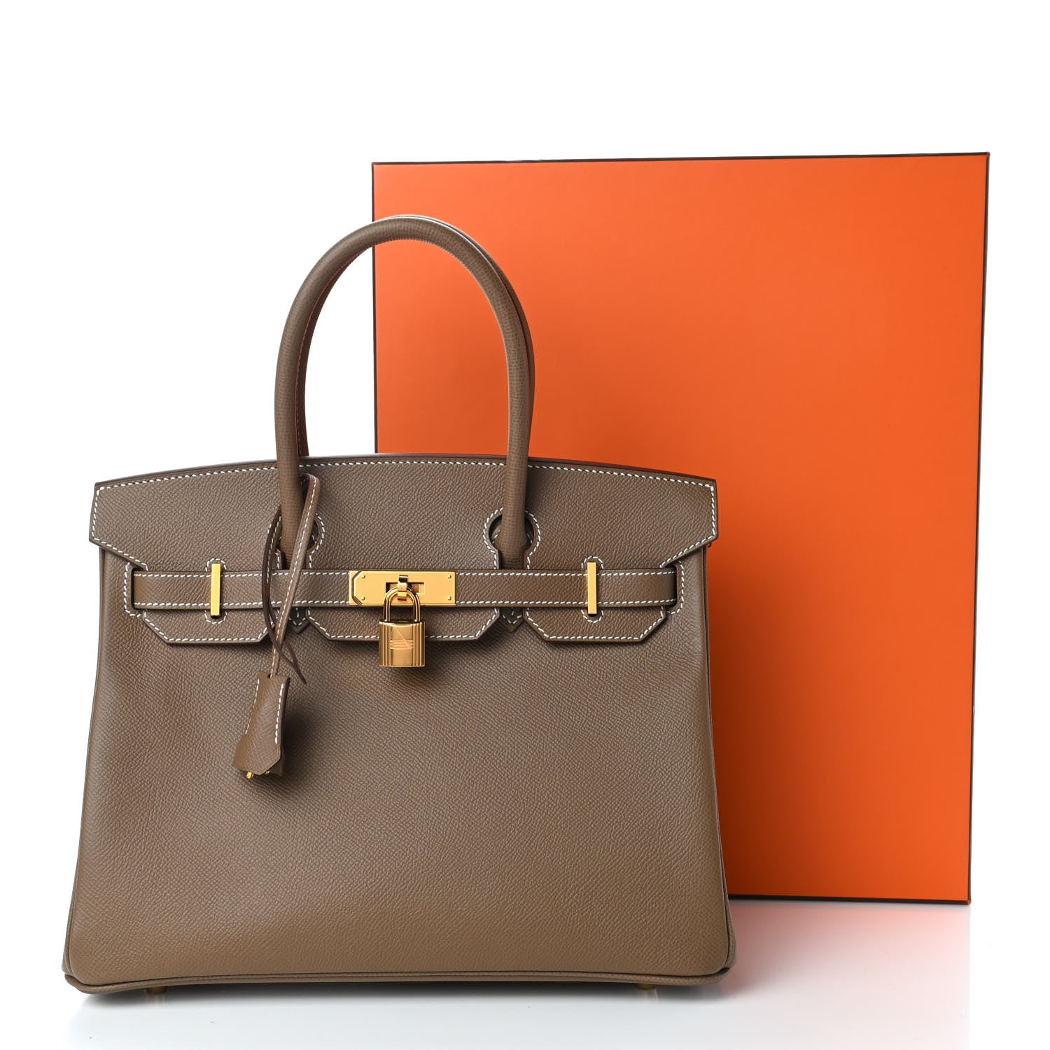 Hermes Epsom Birkin 30 Etoupe 10 of 10