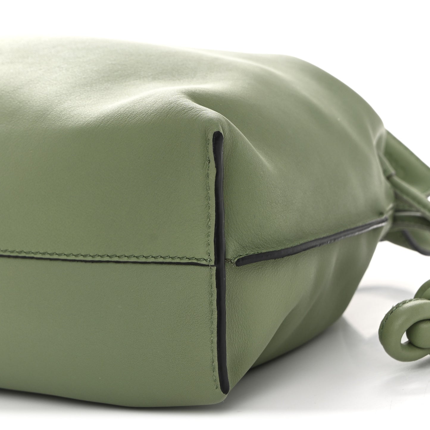 Nappa Flamenco Knot Clutch Rosemary