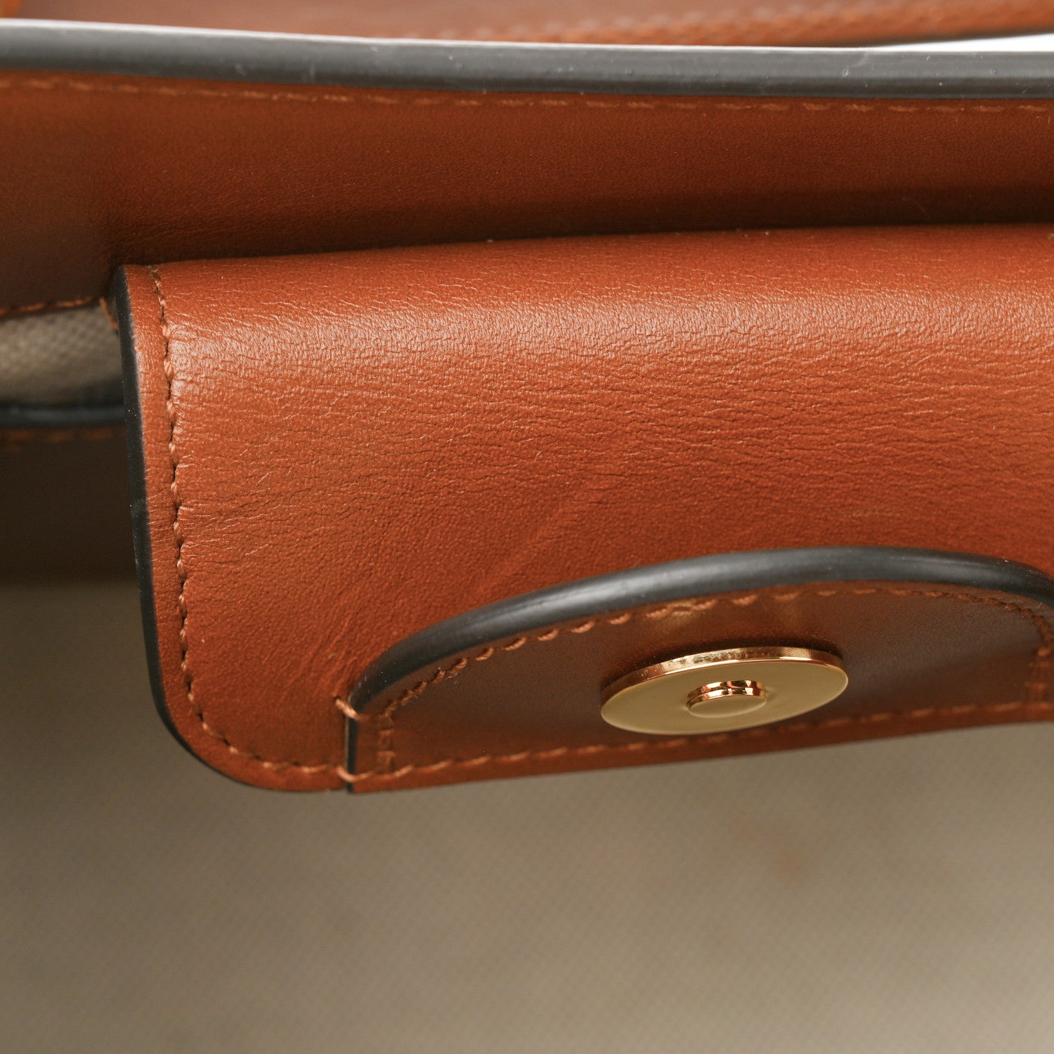 Gucci New Canvas Charisma Calfskin Crystal GG Monogram Mini Diana Tote Bag Camel Ebony 11 of 13