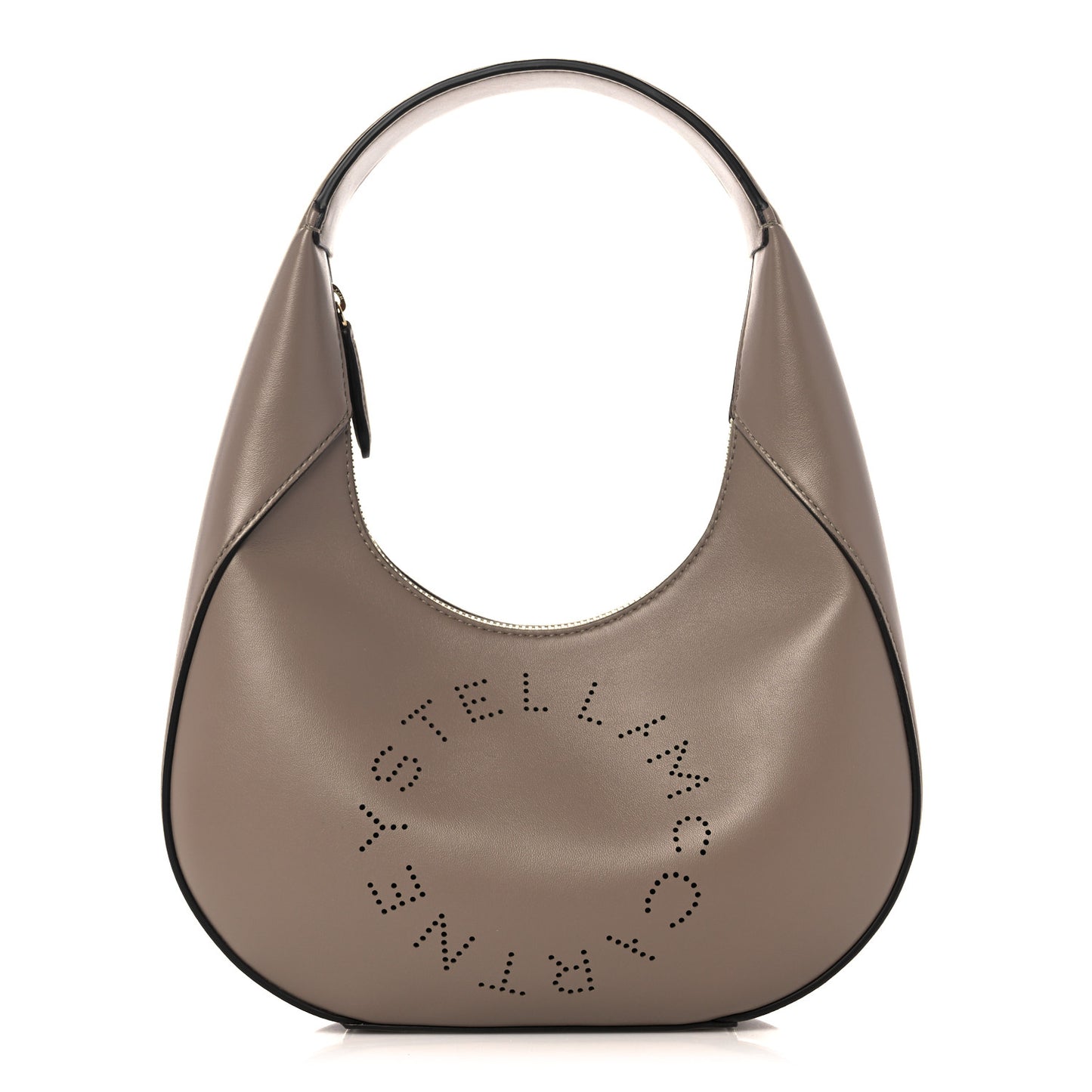 Eco Alter Nappa Perforated Logo Small Hobo Moss