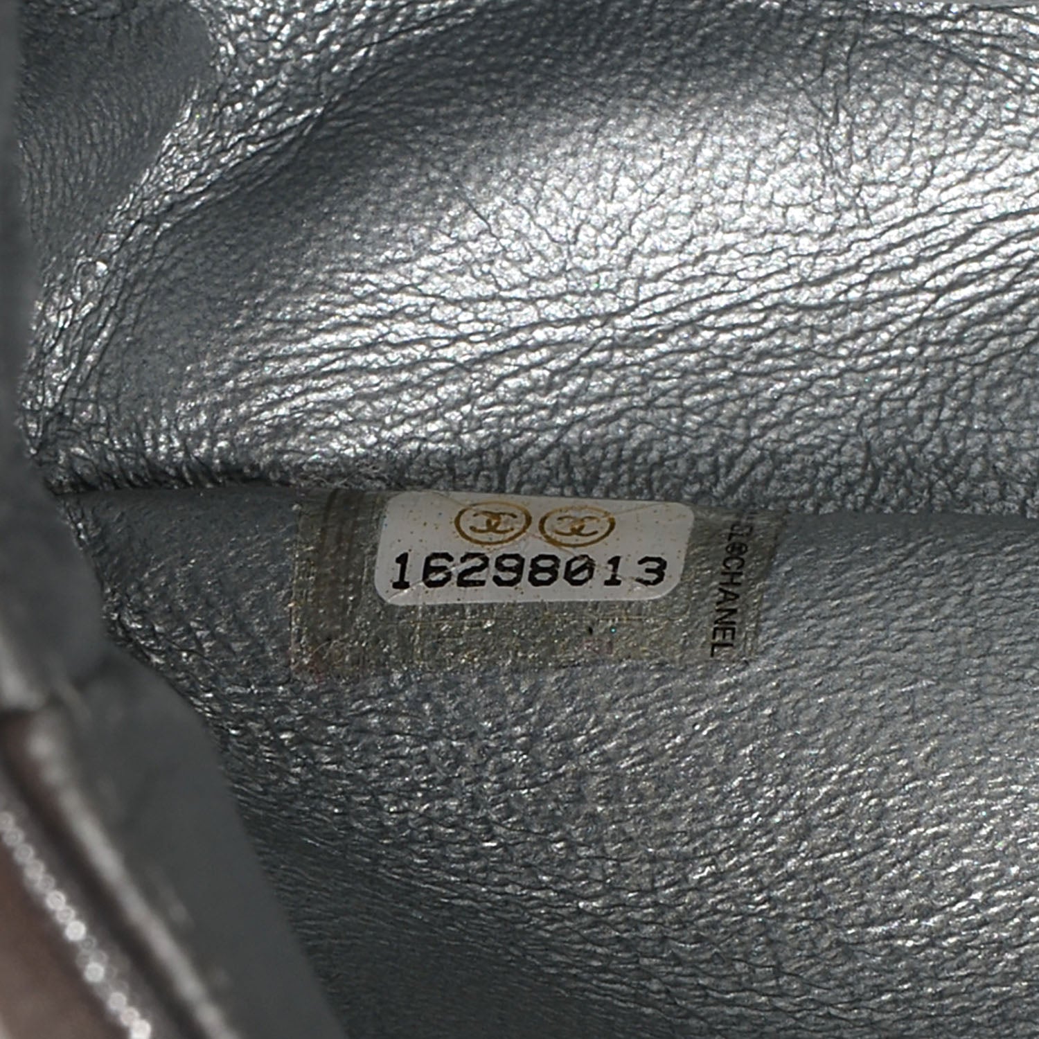 Chanel Iridescent Calfskin Quilted Small Roll Reissue Clutch Silver 7 of 8
