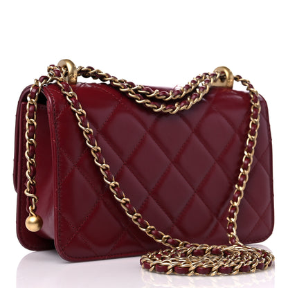 Chanel Calfskin Quilted Mini Perfect Fit Flap Burgundy 3 of 11