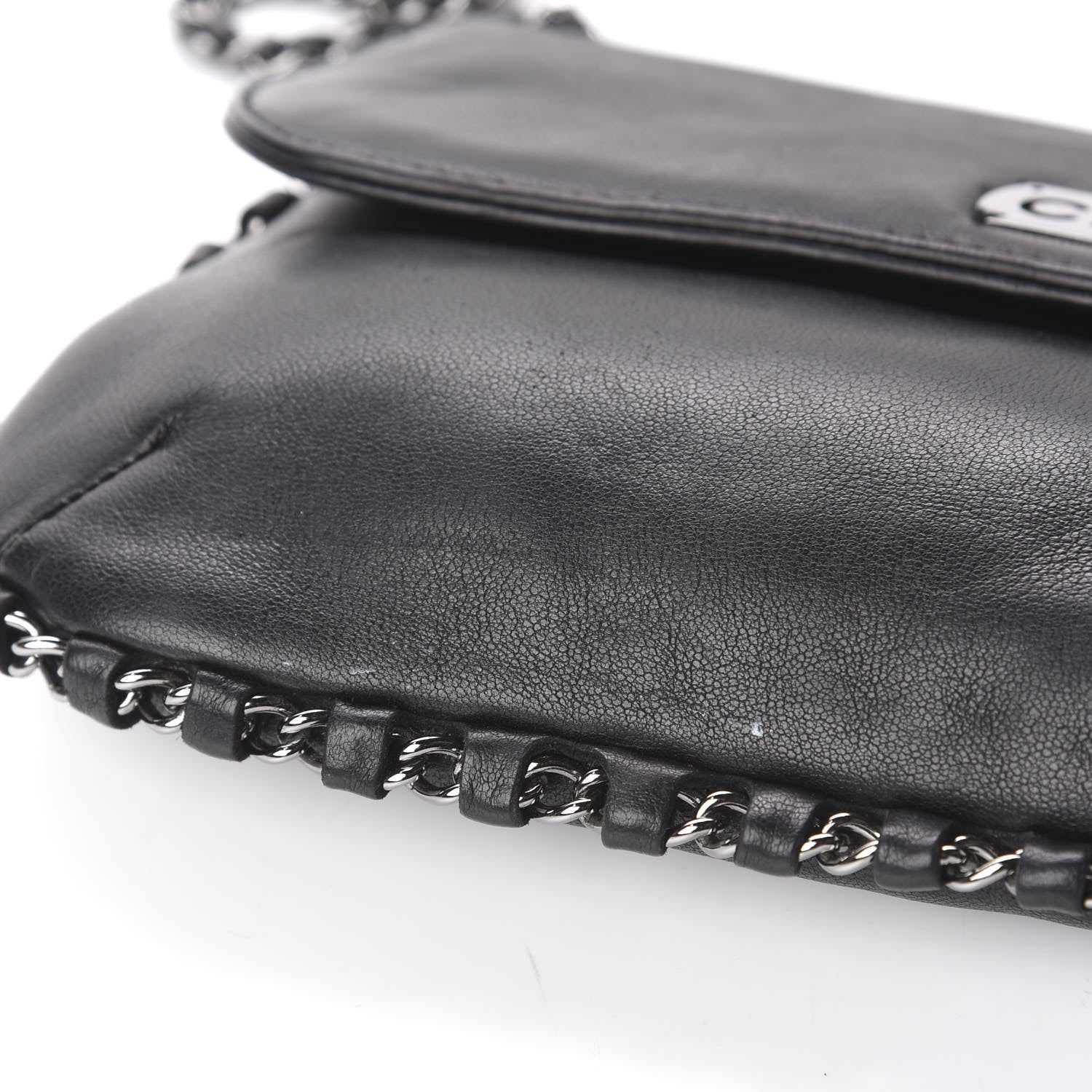 Chanel Lambskin Chain Flap Black 11 of 11
