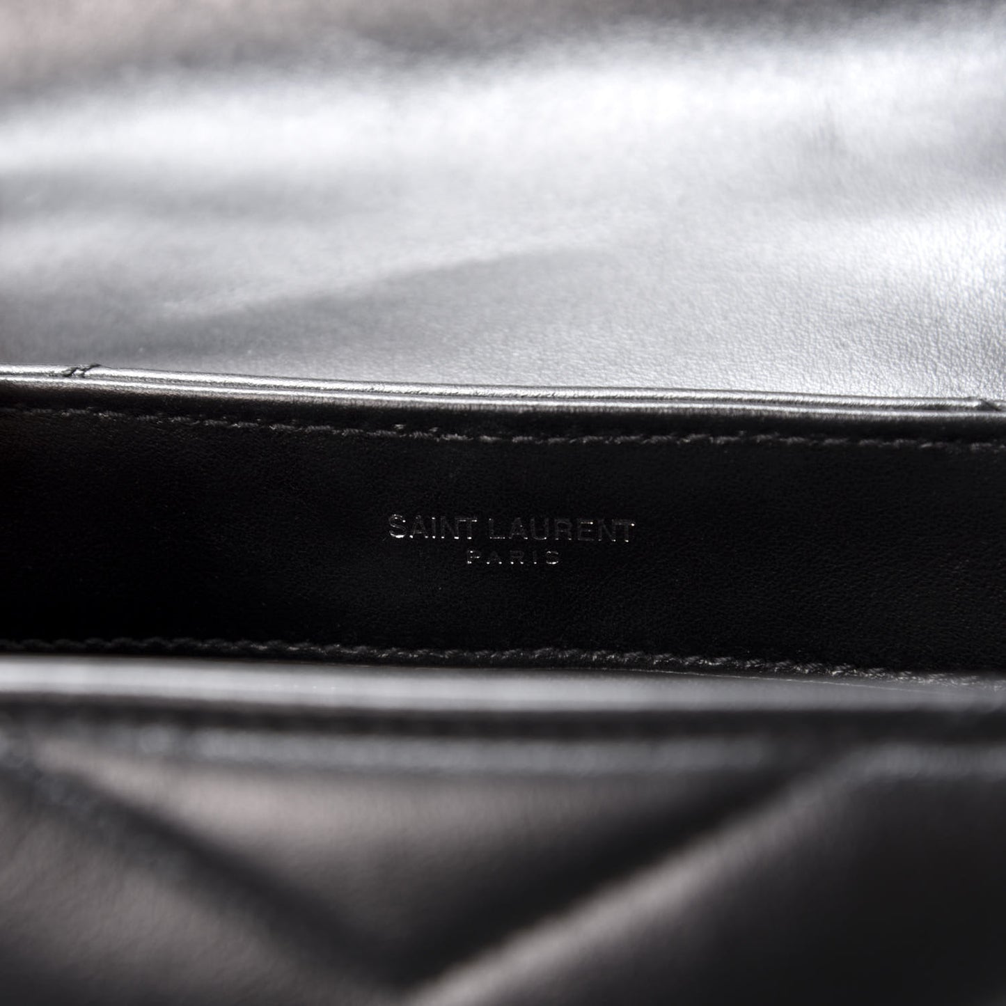 Calfskin Y Quilted Monogram Toy Loulou Crossbody Bag Black