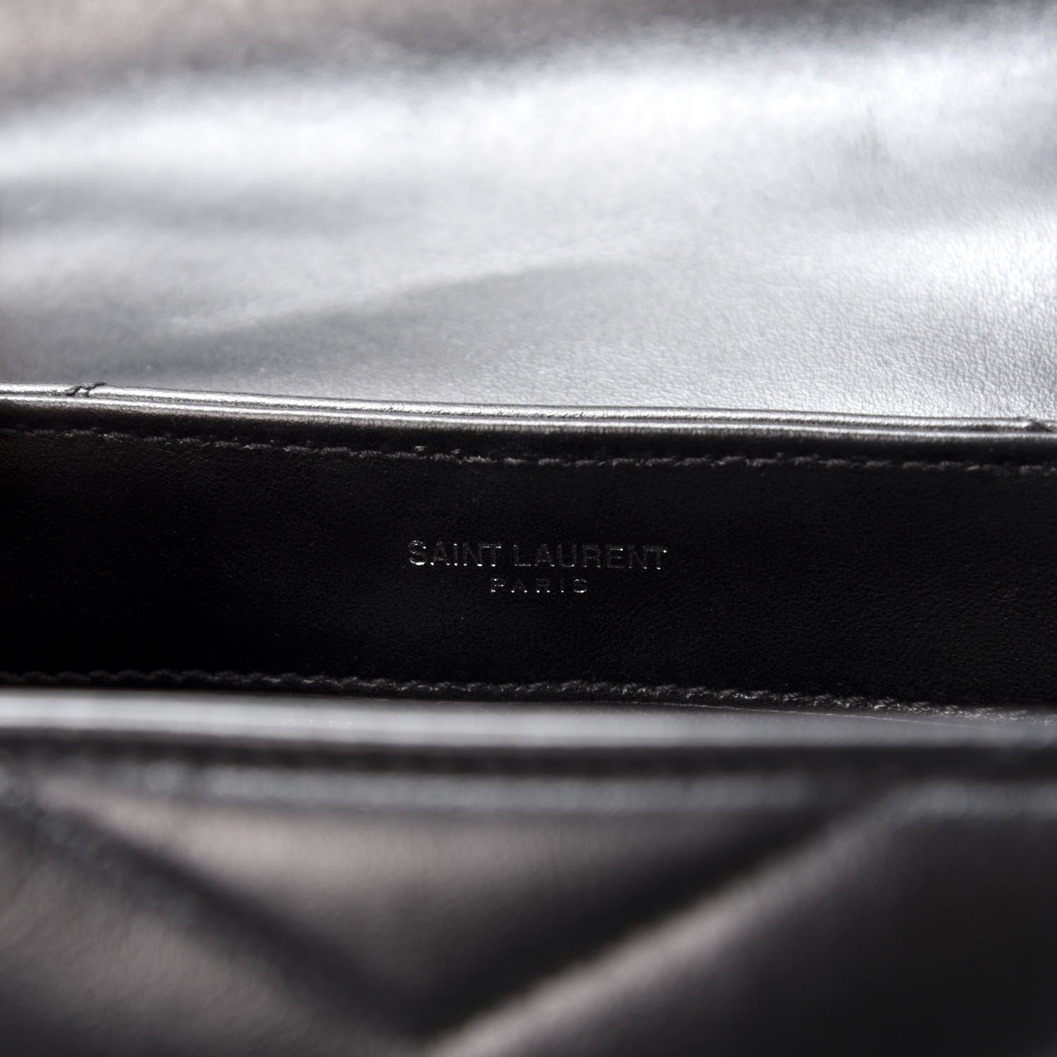 Saint Laurent Calfskin Y Quilted Monogram Toy Loulou Crossbody Bag Black 8 of 11