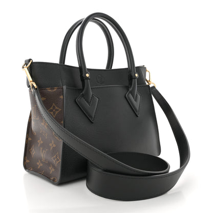 Louis Vuitton Calfskin Monogram On My Side PM Black 3 of 9