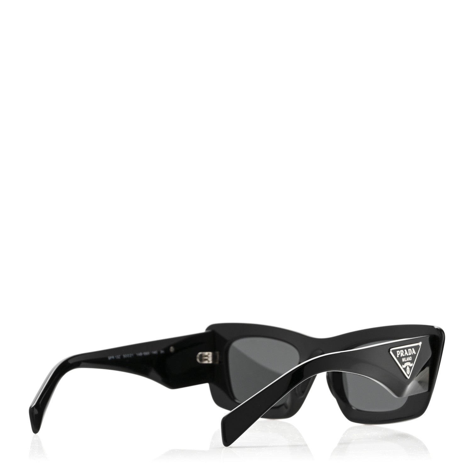Prada Acetate Symbole Sunglasses SPR 13Z Black 4 of 6
