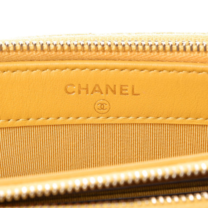 Chanel Caviar Quilted Small Clutch With Chain Yellow 6 of 9