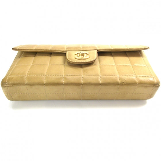 Chanel Lambskin East West Chocolate Bar Classic Flap Beige 4 of 12