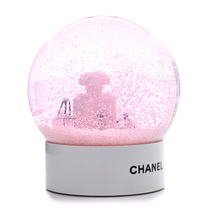 Chanel Glass N°5 Perfume Bottle Snow Globe Pink 3 of 8