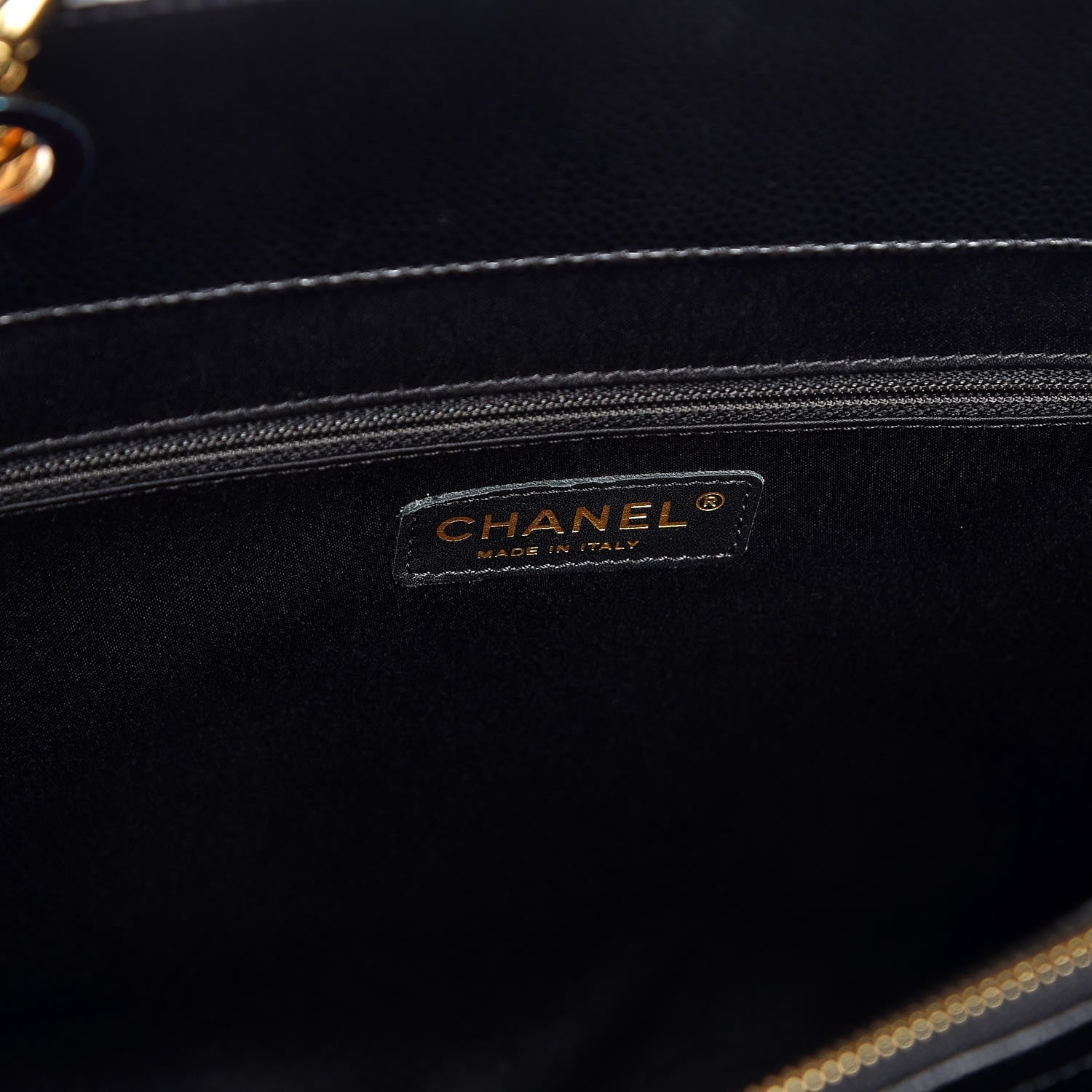 Chanel Caviar Quilted XL Grand Shopping Tote GST Black 6 of 8