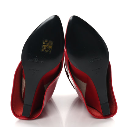 Givenchy Calfskin Shark Lock Ankle Boots 37 Red 6 of 8
