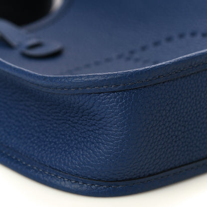 Hermes Taurillon Clemence Amazone Evelyne TPM Blue Saphir Blue Indigo 8 of 12
