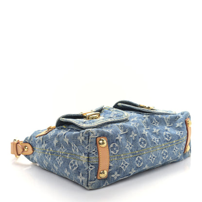 Louis Vuitton Monogram Denim Baggy PM Blue 4 of 8