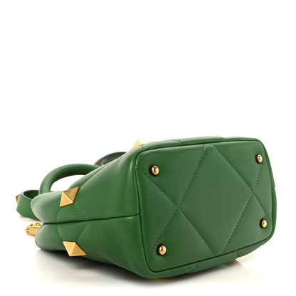 Valentino Garavani Nappa Small Roman Stud The Handle Bag Gea Green 4 of 11
