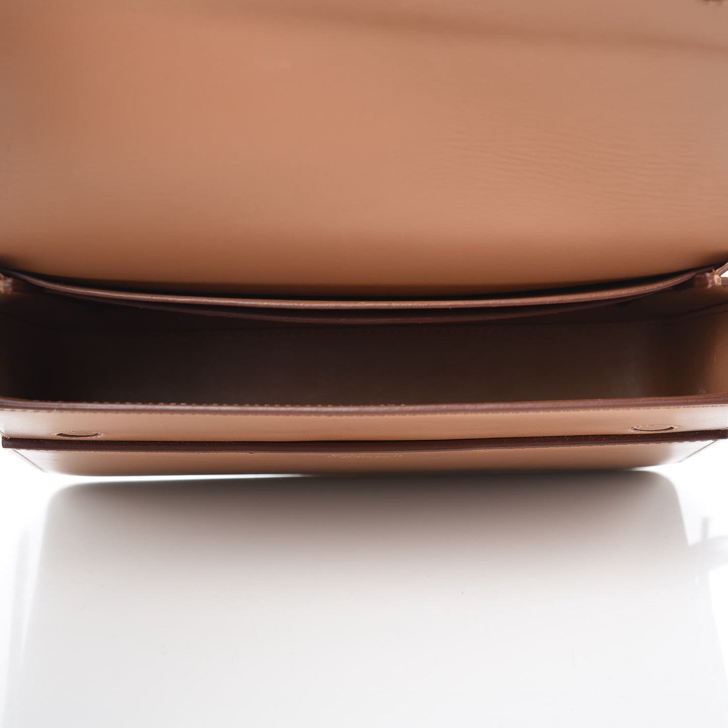 Calfskin Two Tone Large Grace Bag Nutmeg Pale Blue