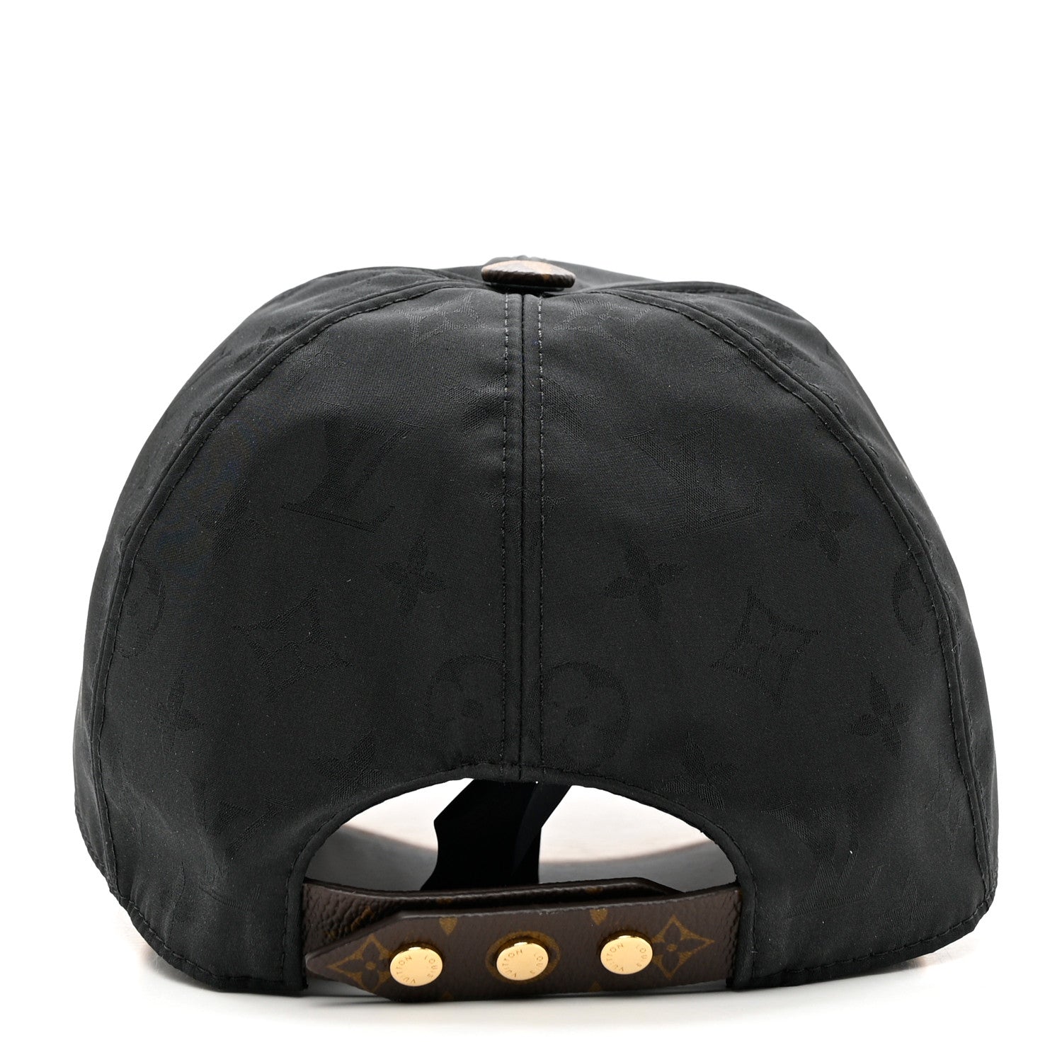 Louis Vuitton Polyester Silk Monogram LV Get Ready Cap L Black 5 of 8