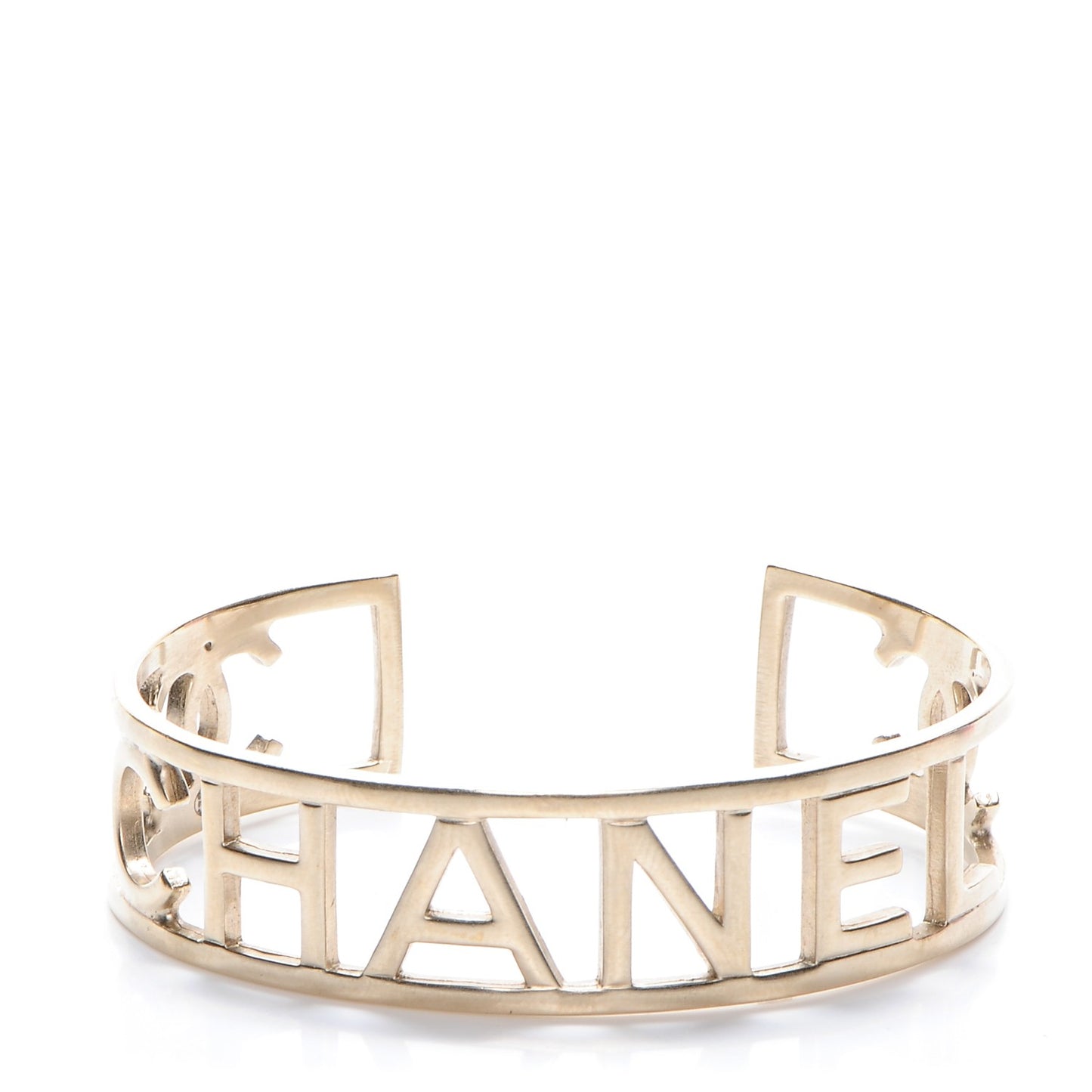 Metal Logo Cuff Gold