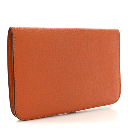 Hermes Togo Dogon Duo Wallet Orange 4 of 12
