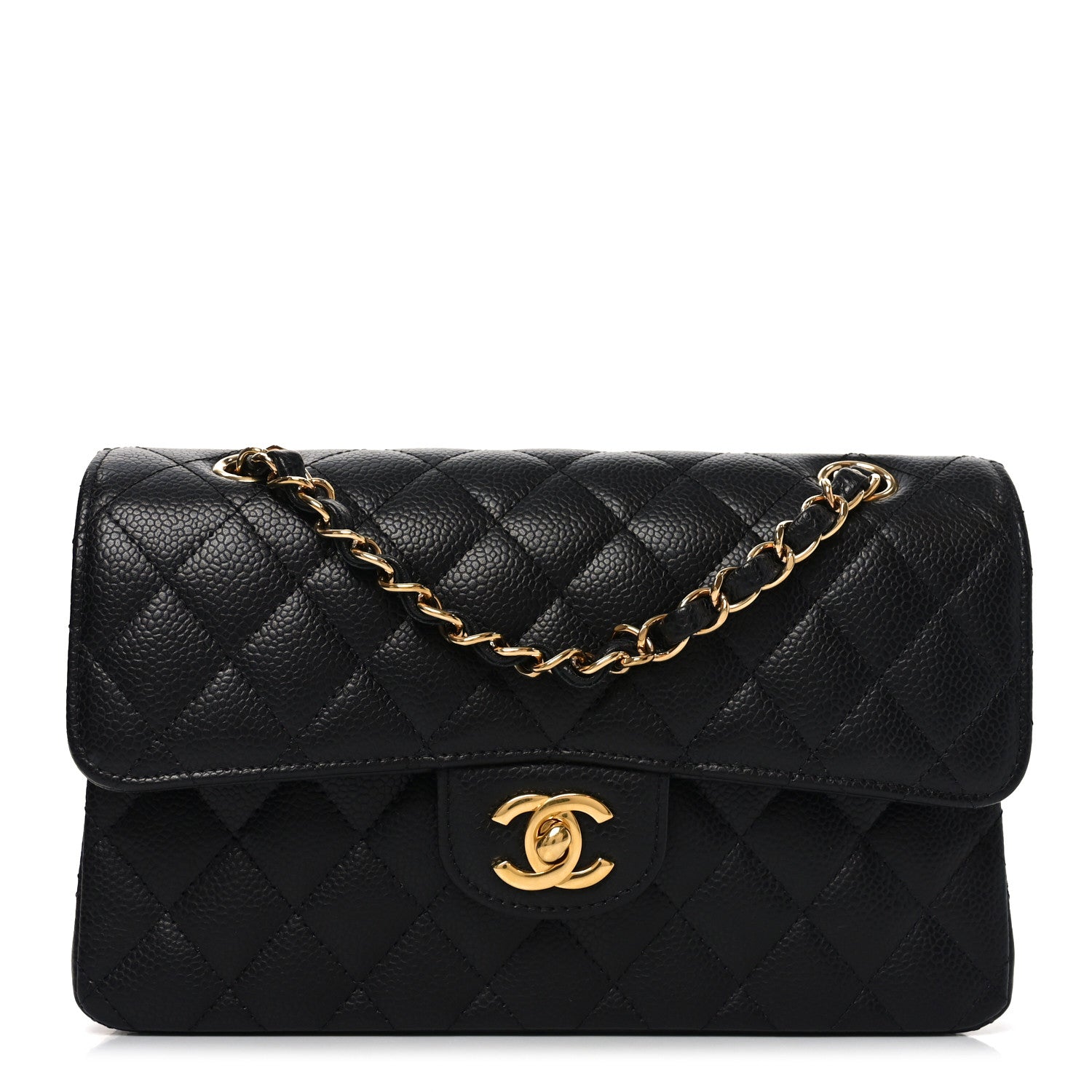 Chanel Caviar Quilted Small Double Flap Black 2 of 21