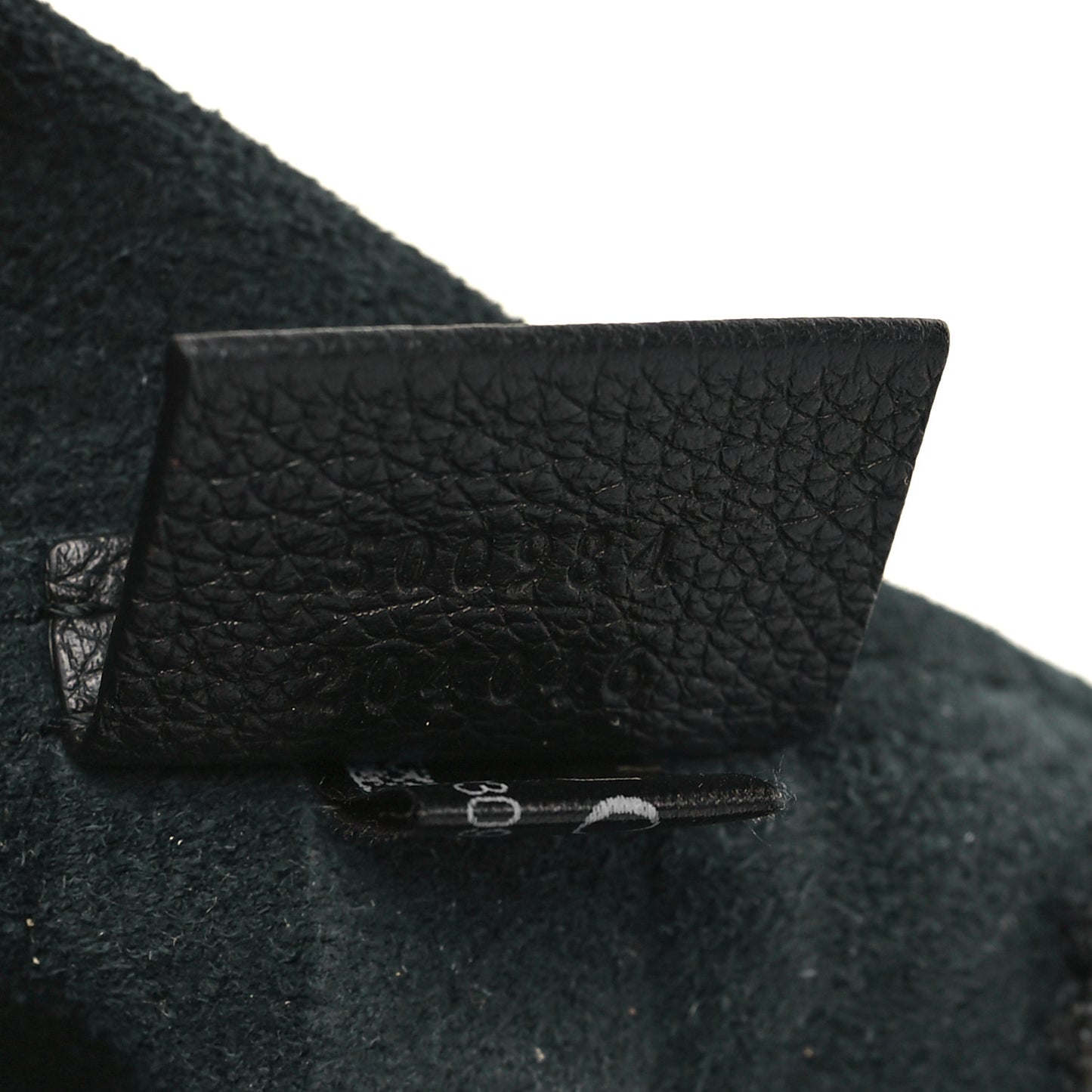 Pebbled Calfskin Large Logo Portfolio Clutch Black
