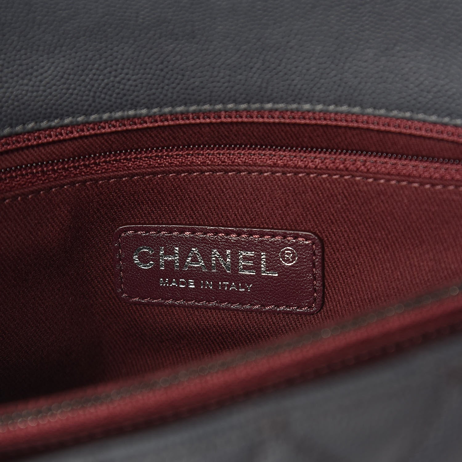 Chanel Caviar Quilted Small Coco Handle Flap Gray 6 of 10